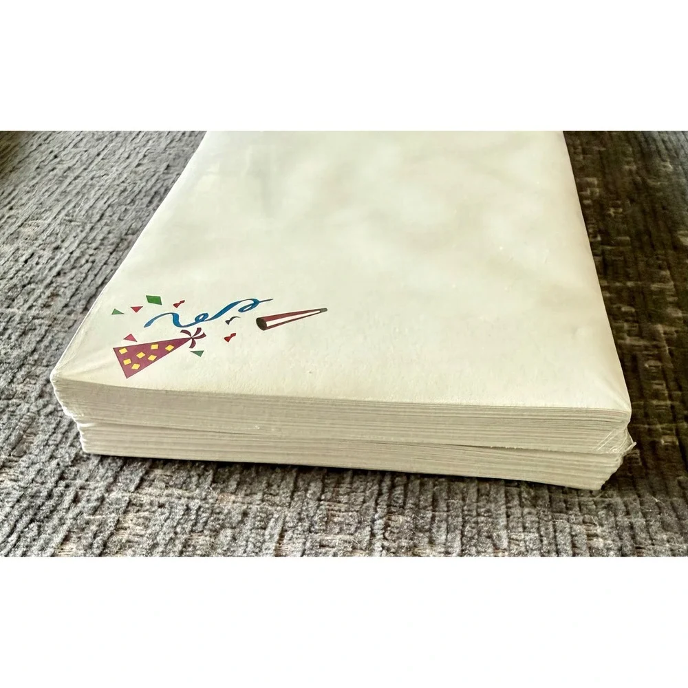 Geographics GeoParty Envelopes No. 10 White New Balloons Party Hat 50ct